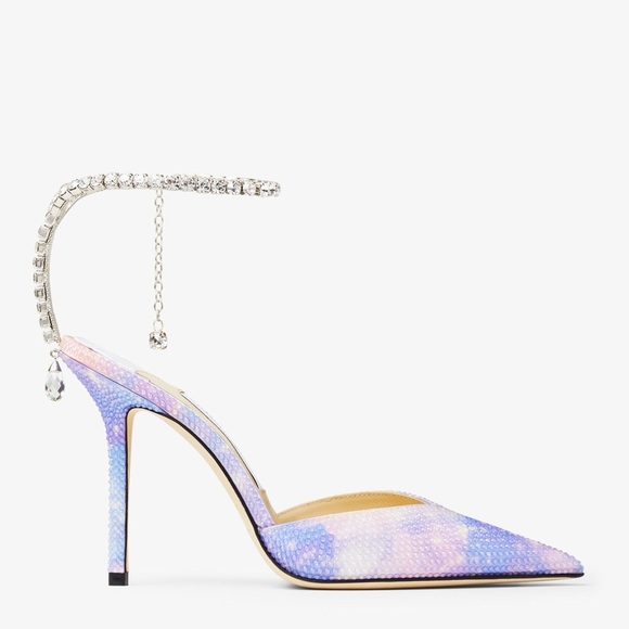 BNIB Jimmy Choo Saida Bay 100 Embellished Ankle Strap Pumps Size 41.5 - Picture 6 of 15